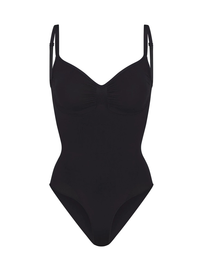 Skims Seamless Sculpting Bodysuit In Onyx
